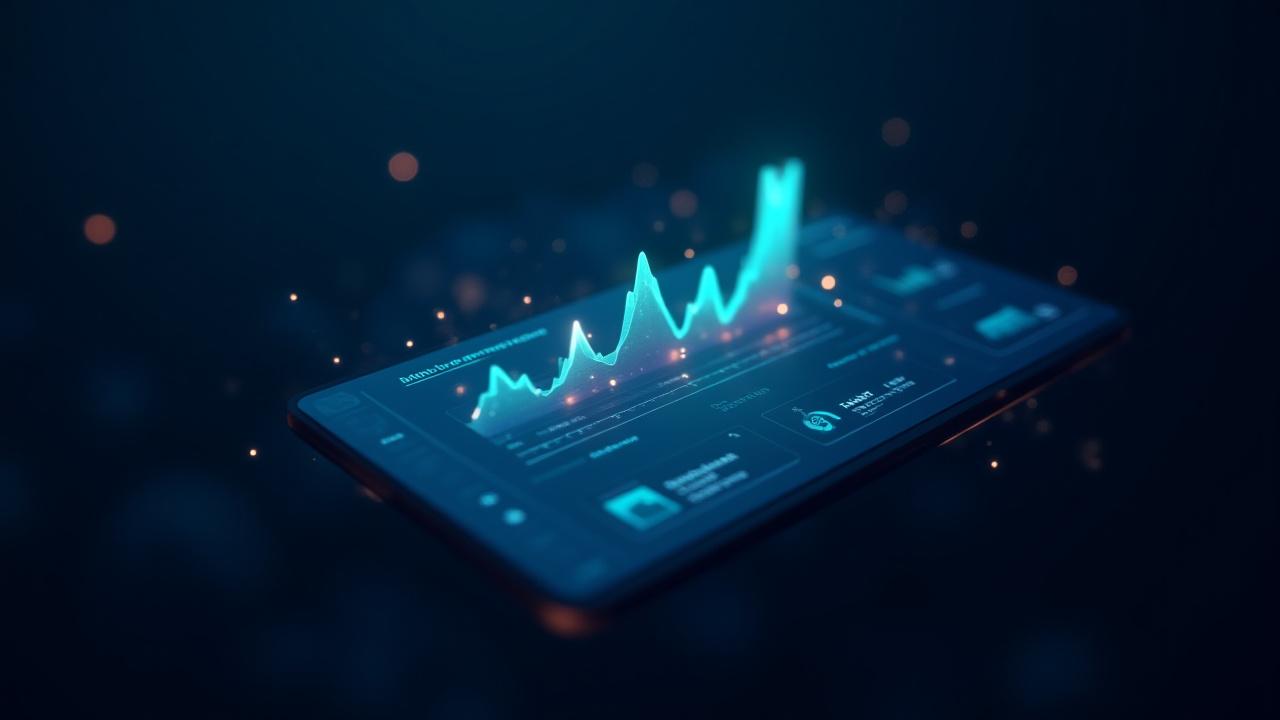 Abstract visualization of digital tokens taking flight in a secure data environment