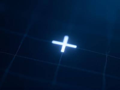 Close up of a Doji candlestick pattern showing a cross shape signifying market indecision
